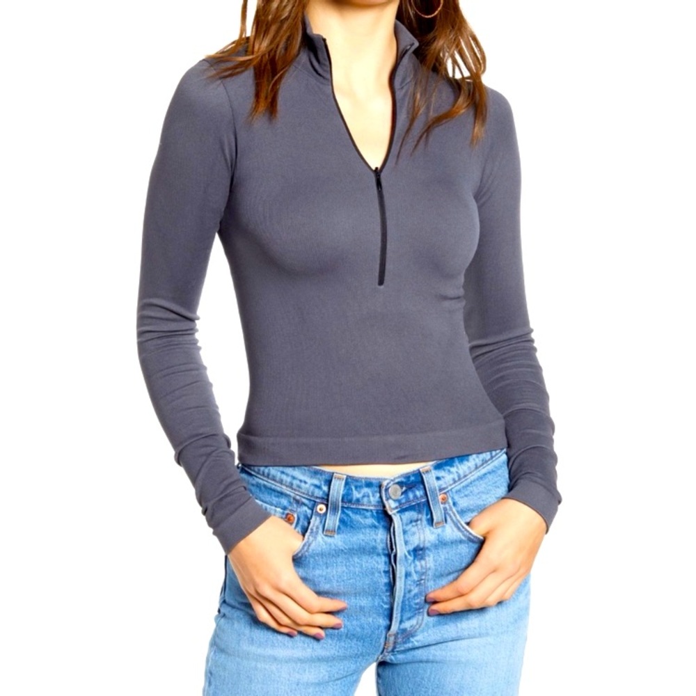 BDG Long Sleeve Half Zip